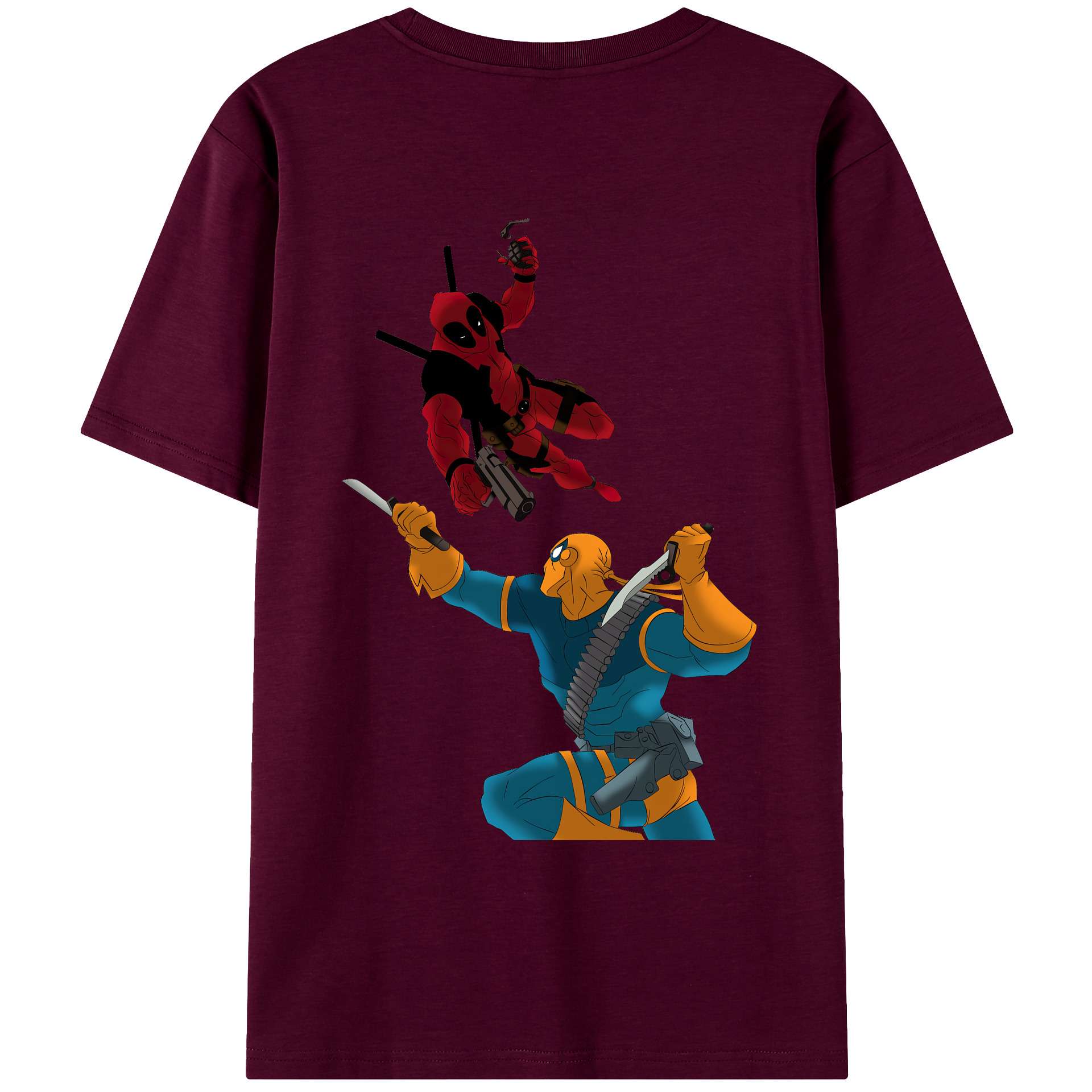 （画像用） Deadpool デッドプール レディース半袖Tシャツ(バックプリント)